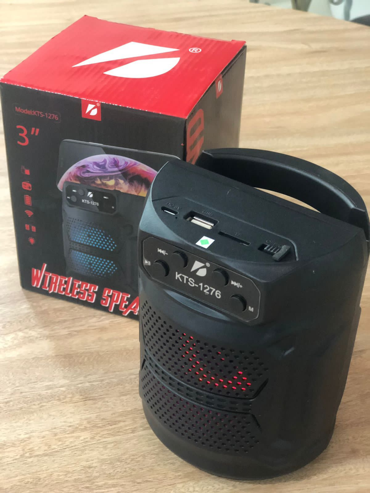 Parlante Bluetooth recargable kts-1276